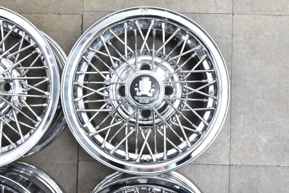  品 エンケイ ケント ワイヤーホイール 15 in 6 5 J 25 PCD 114 3 4本セット シルビア カローラレビン スプリンタートレノ AE 86 旧車 15インチ ホイール