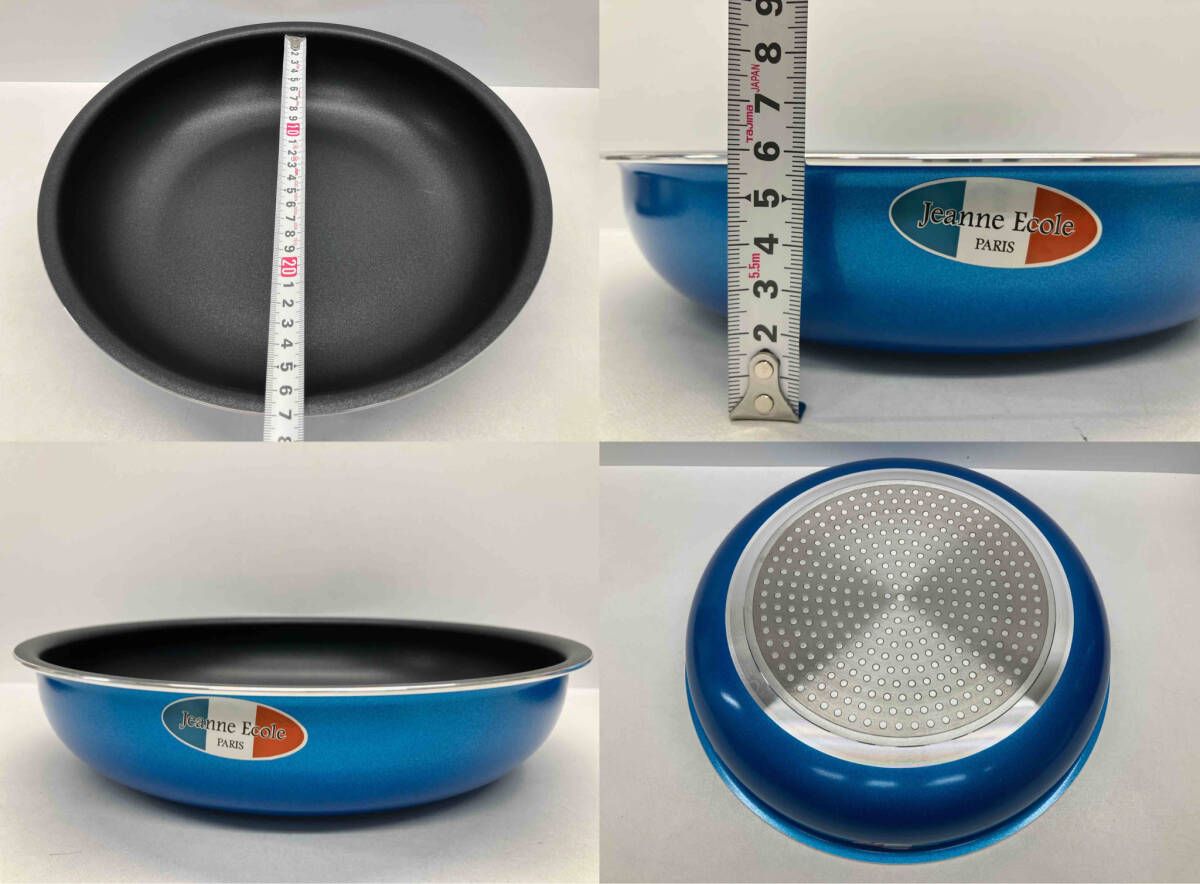 Jeanne Ecole 着脱ハンドル鍋 6点セット ジャンヌ•エコール IH ガスコンロ対応 箱あり