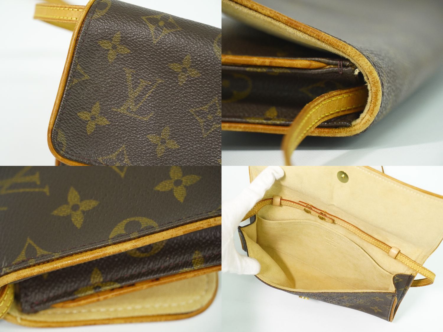 本物 ルイヴィトン LOUIS VUITTON LV ポシェットツイン GM モノグラム