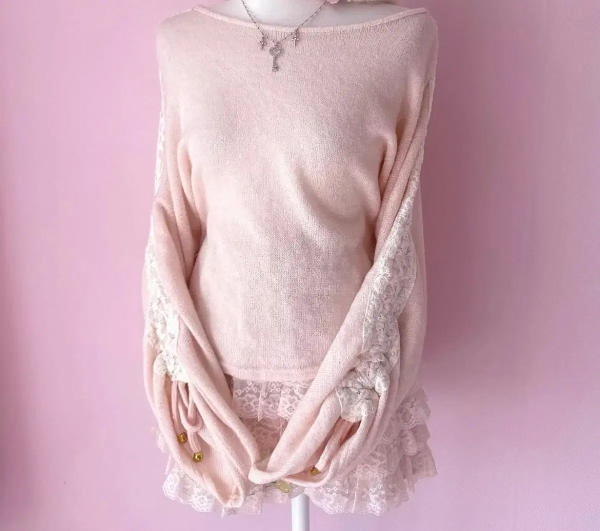 セシルマクビー ピンクレース トップス スカート セット リズリサ アクシーズファム ピンク セス ヴィンテージ