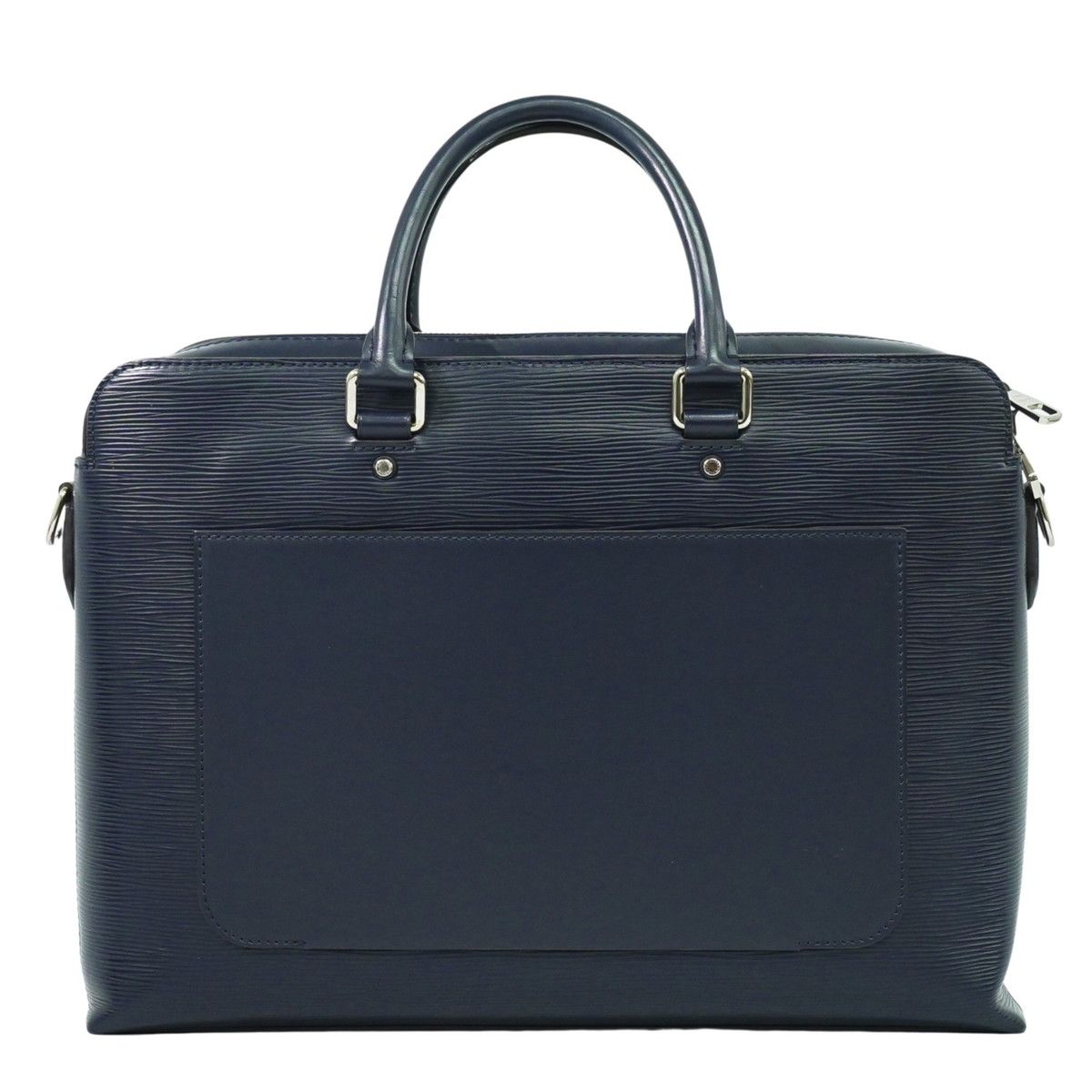 本物 ルイヴィトン LOUIS VUITTON LV ブルックス エピ レザー ビジネスバッグ ハンドバッグ ブルーマリーヌ ネイビー M58848 ビトン バッグ 中古・ 本物 ルイヴィトン LOUIS VUITTON LV ブルックス エピ レザー ビジネス