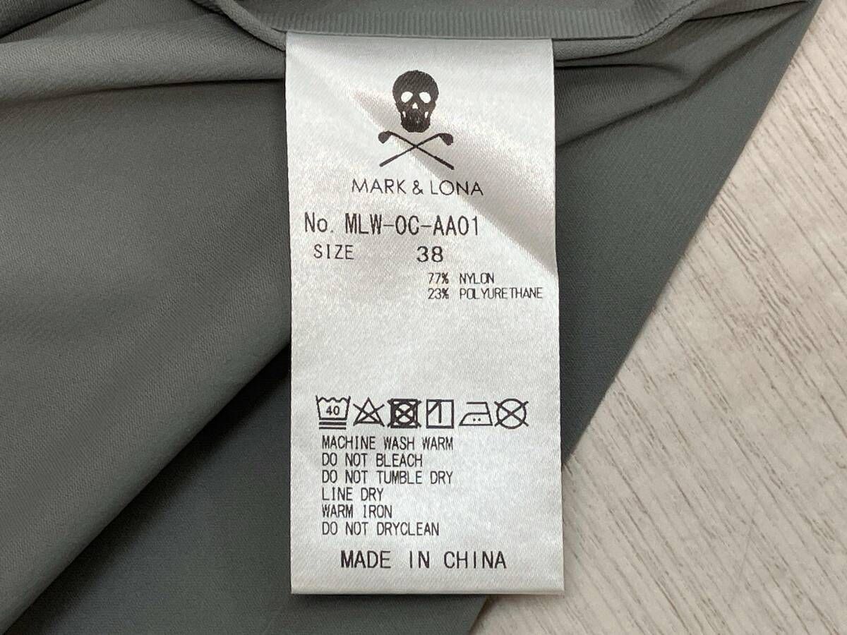 MARK&LONA マークアンドロナ Mサイズ グレー メンズゴルフウェア