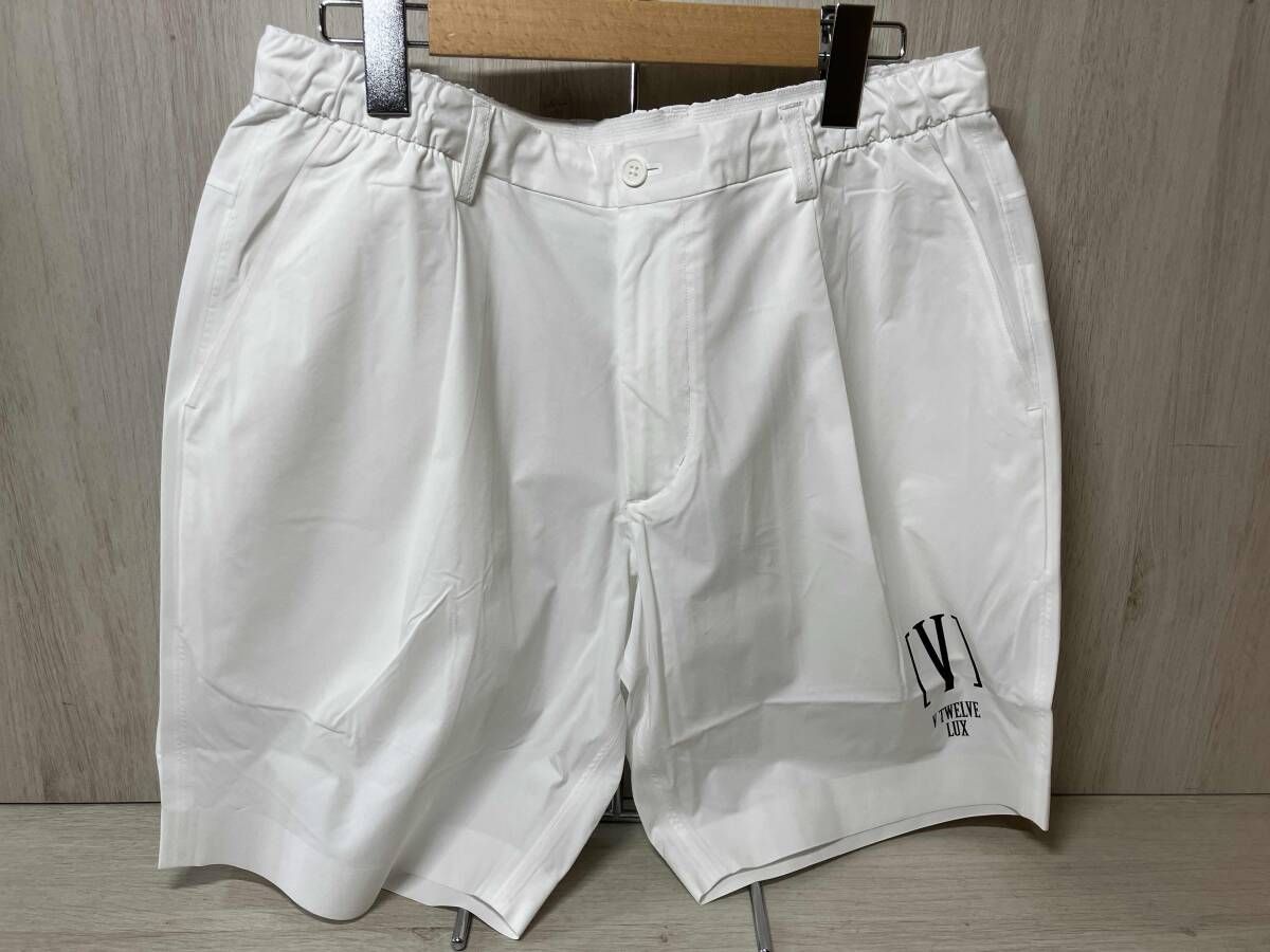 V TWELVE LUX VLX 2210 PN 01 サイズXXL ヴィ トゥエルブ ホワイト 男性用 ハーフパンツ ゴルフウェア スポーツウェア 2