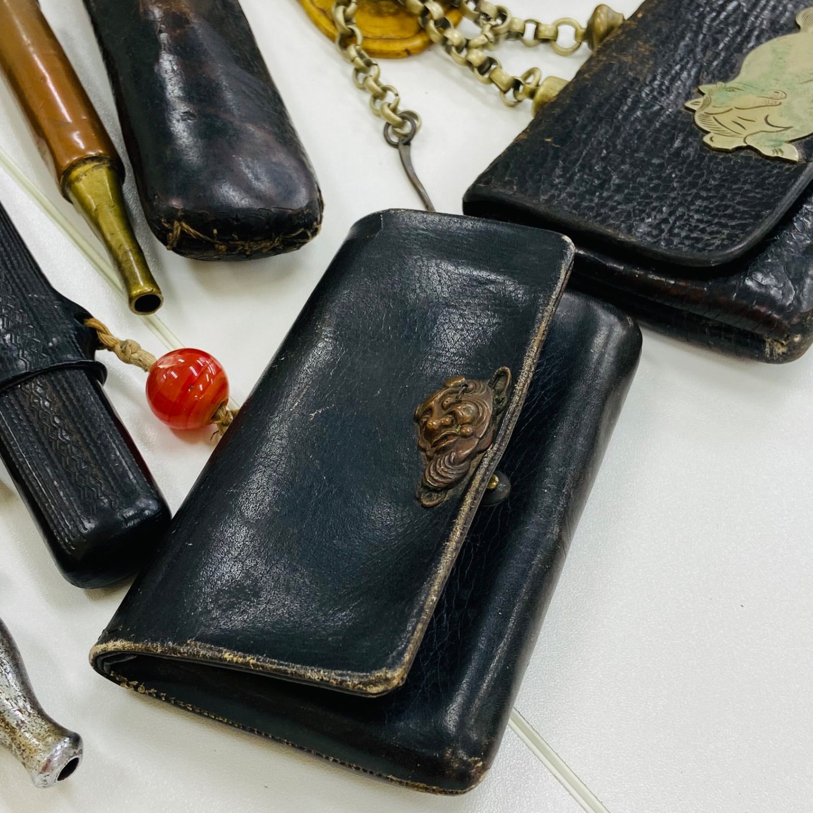 新年祭】【初売り】【レア】キセル 煙管 セット 彫刻 江戸時代 日本