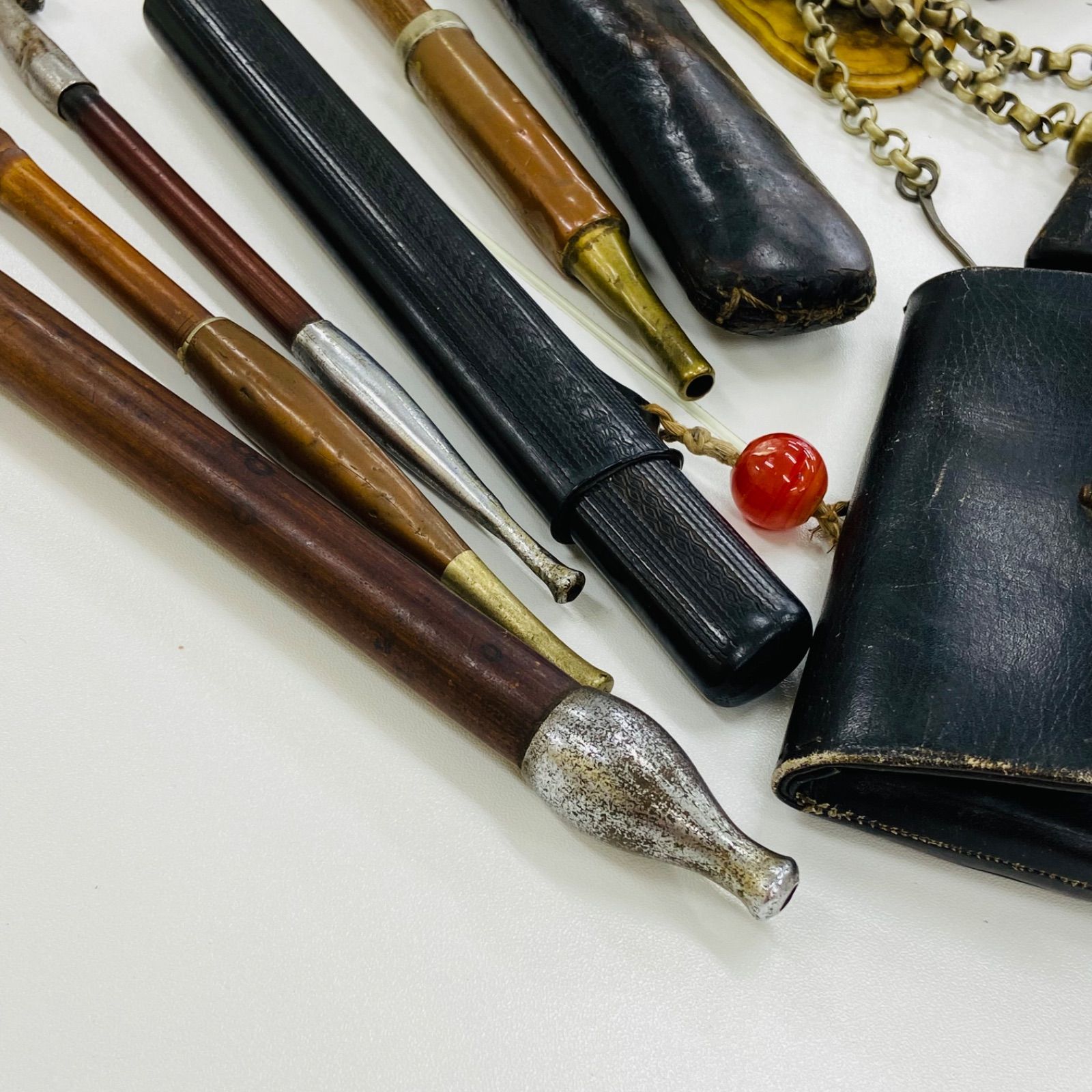 新年祭】【初売り】【レア】キセル 煙管 セット 彫刻 江戸時代 日本