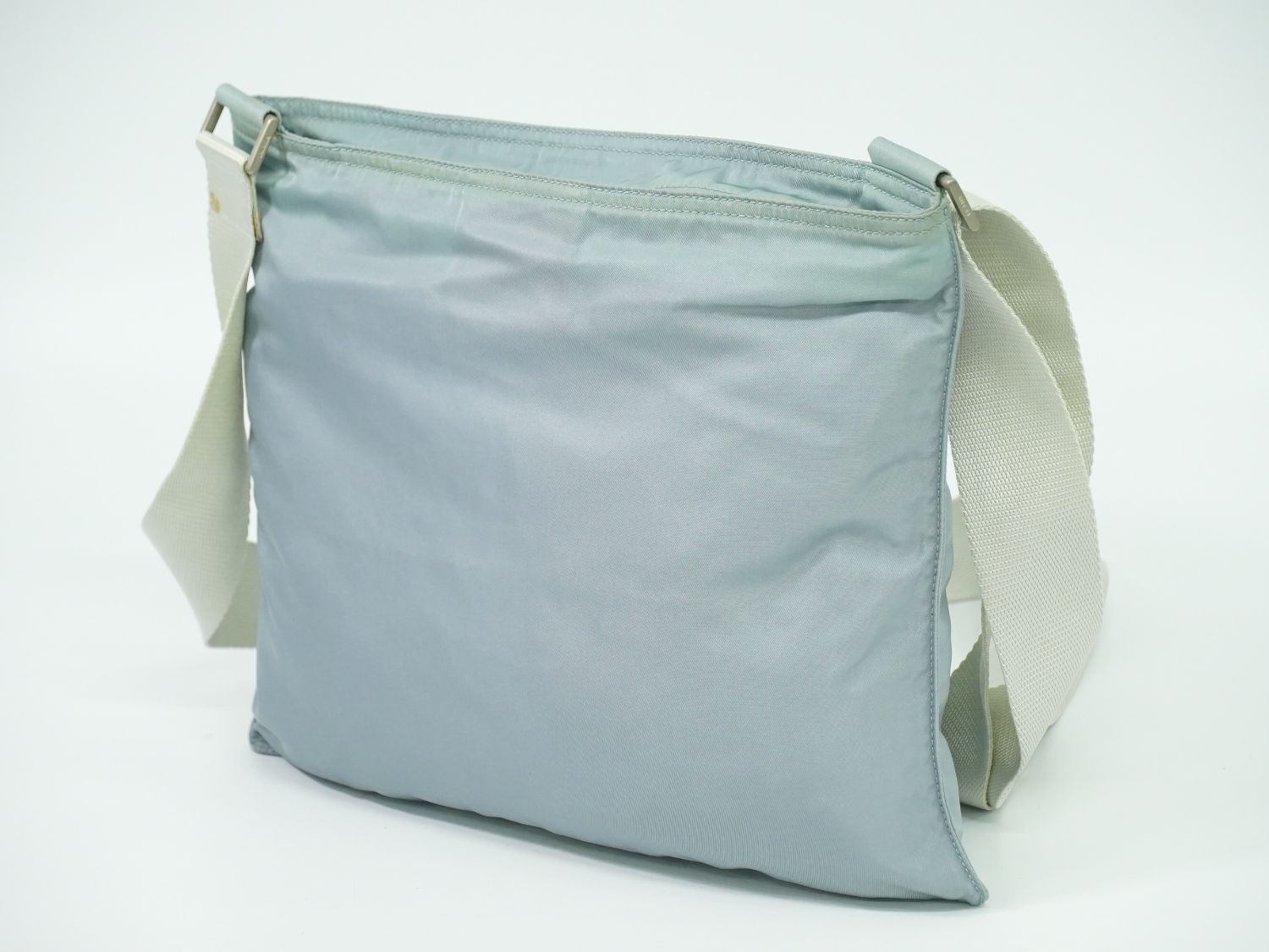 本物 プラダ PRADA レザー ショルダーバッグ ポシェット ブルー バッグ 中古・ 中古・古着通販】PRADA (プラダ) ショルダーバッグ ブルー｜ブランド