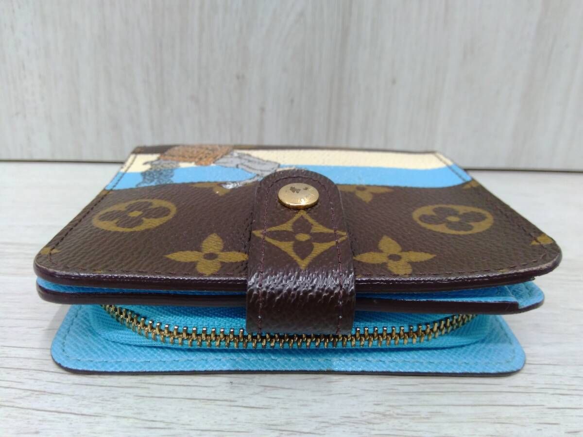  ルイヴィトン LOUIS VUITTON モノグラム コンパクトジップ ベルボーイ 財布 鑑定書付 二つ折り財布 折り財布