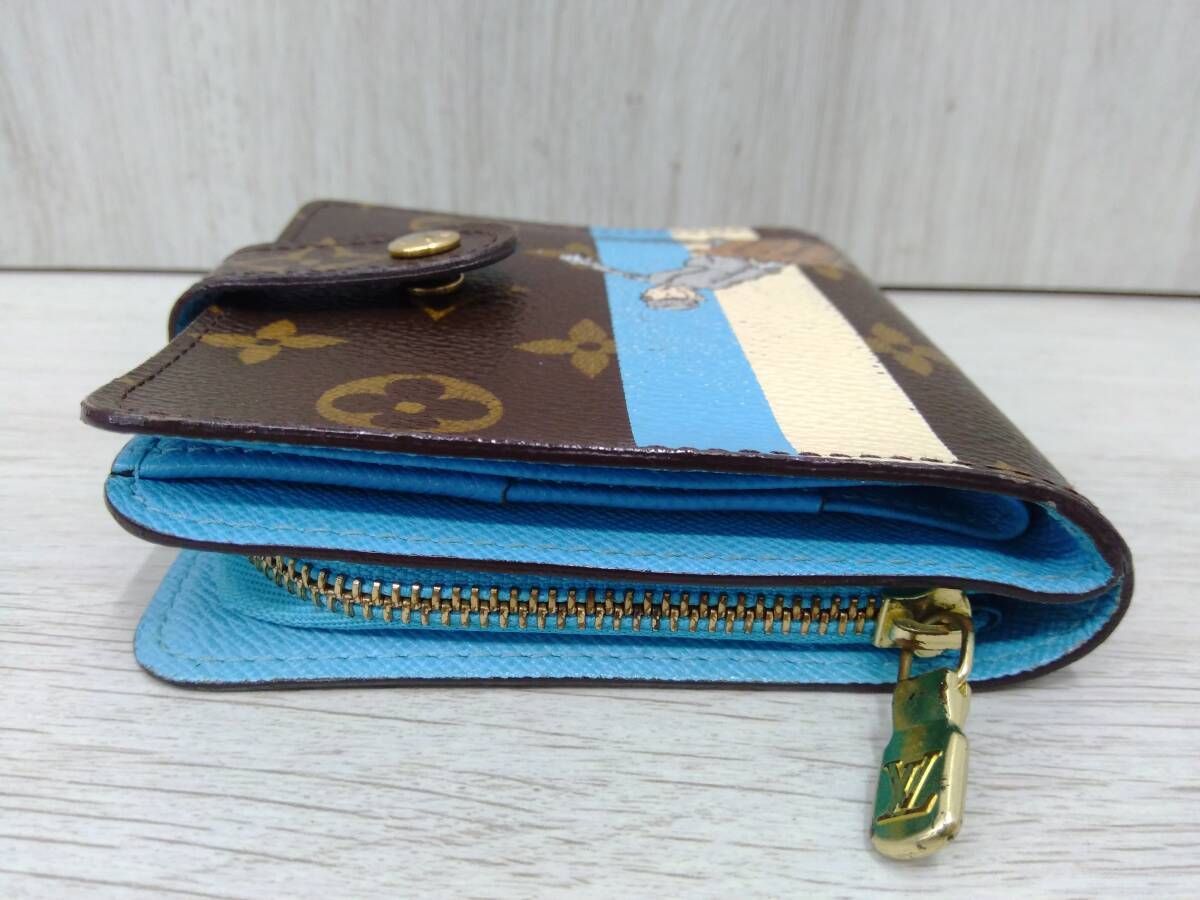 ルイヴィトン LOUIS VUITTON モノグラム コンパクトジップ ベルボーイ 財布 鑑定書付