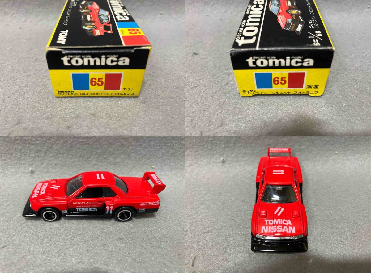 トミカ No.65 ニッサン スカイライン シルエットフォｰミュラ 赤×黒 黒