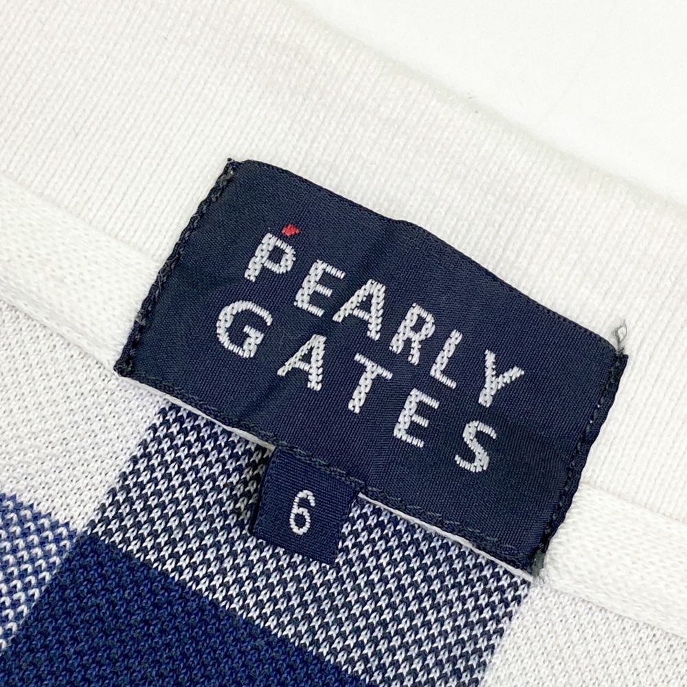 サイズ：6 PEARLY GATES パーリーゲイツ 半袖ポロシャツ チェック柄