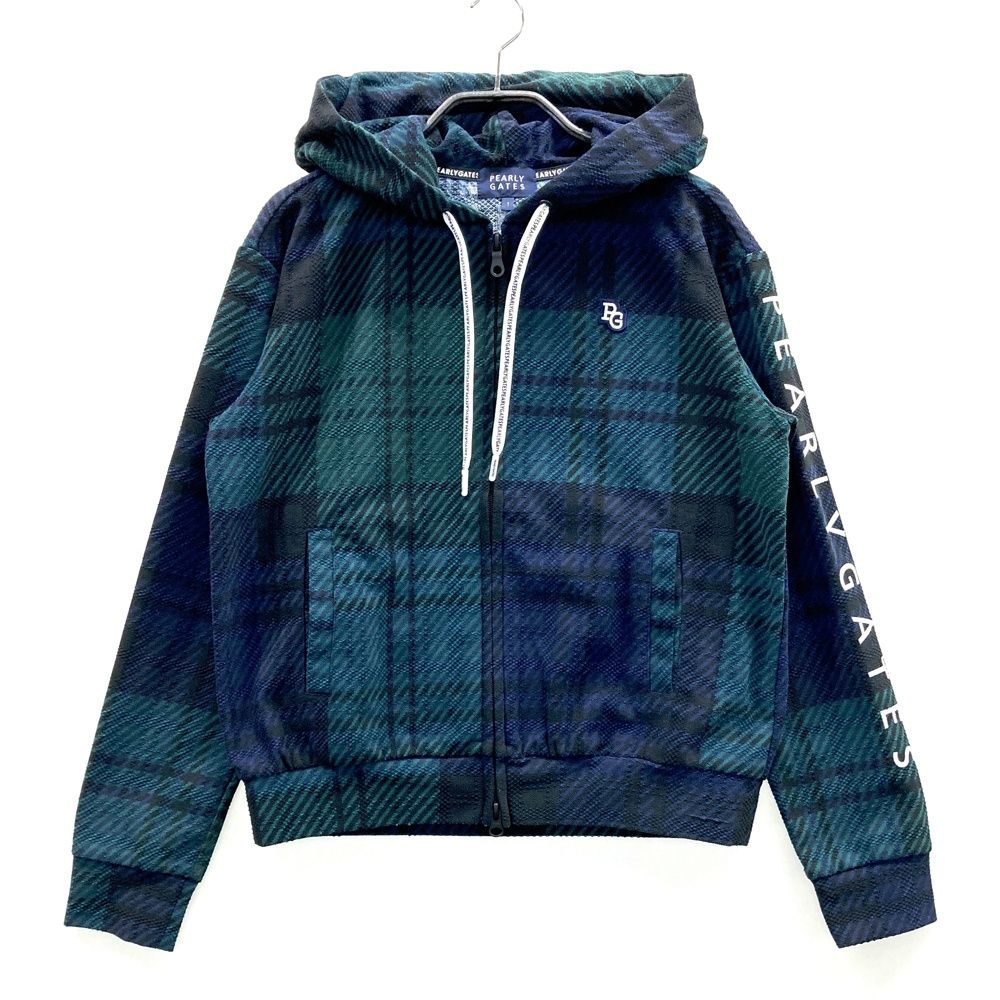 サイズ 1 PEARLY GATES パーリーゲイツ 2025年 ジップパーカー グリーン系 ゴルフウェア レディース ストスト