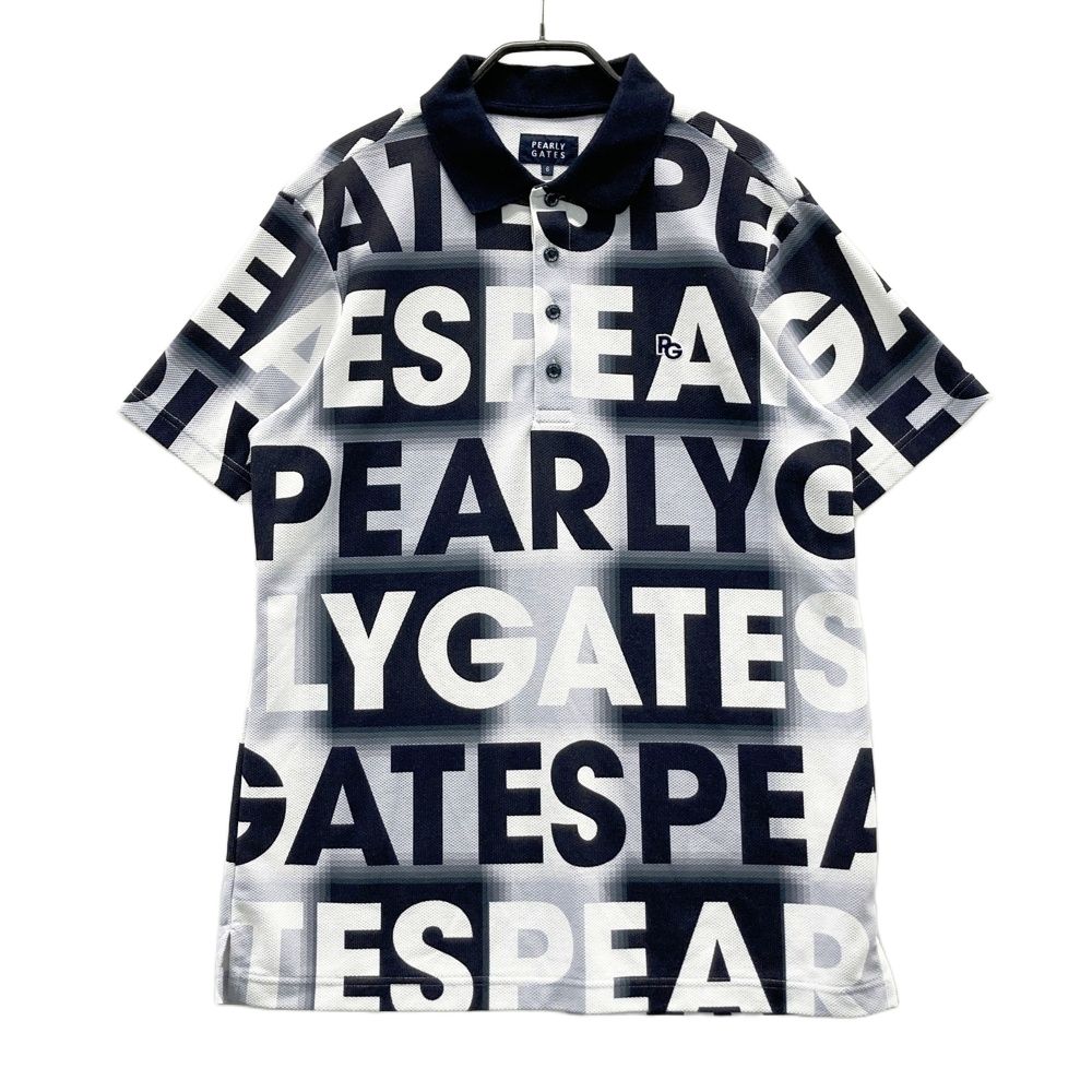 サイズ：6 PEARLY GATES パーリーゲイツ 半袖ポロシャツ ロゴ刺繍 ロゴ