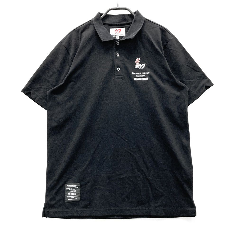 サイズ 5 MASTER BUNNY EDITION マスターバニーエディション 2025年 半袖ポロシャツ ブラック系 ゴルフウェア メンズ ストスト