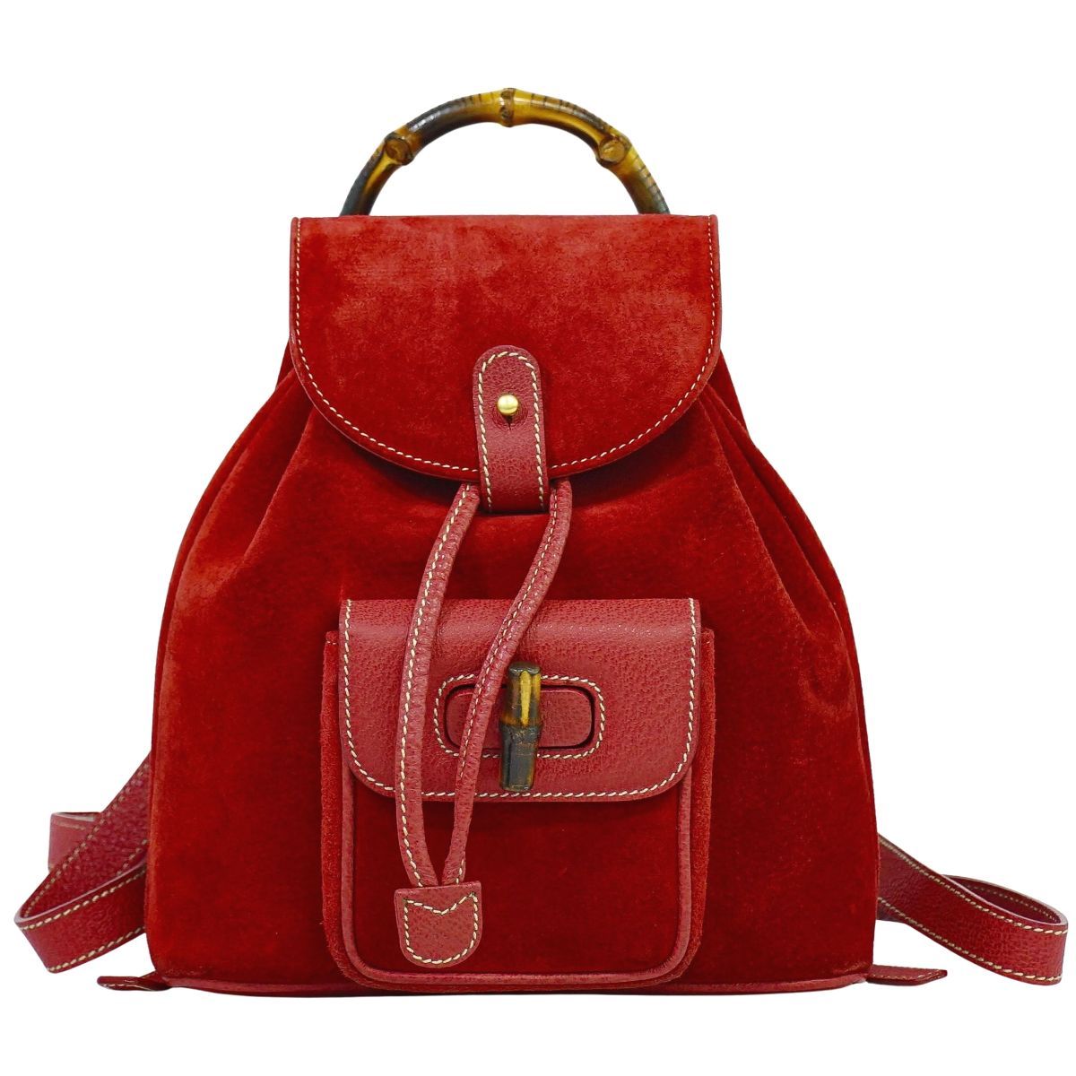 本物 グッチ GUCCI バンブー ミニ リュックサック バックパック 