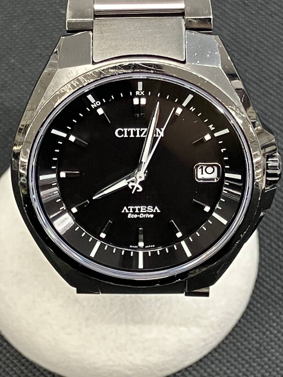 稼働品 CITIZEN シチズンATTESA H 110 T 016294 電波ソーラー 腕時計