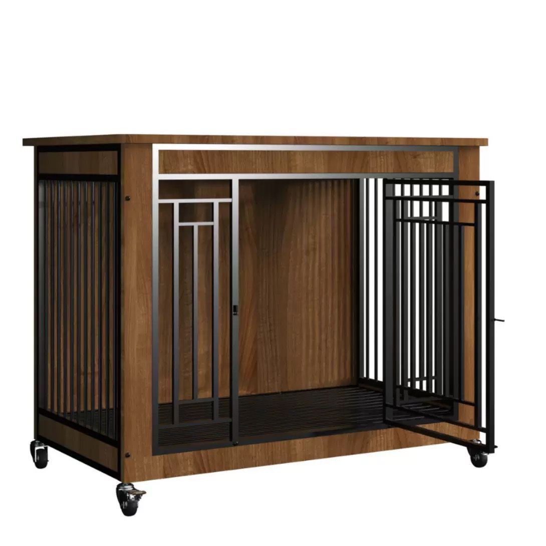 大好評 犬の小屋屋外 移動便利 木製 ドッグハウス トレー付き さびない 頑丈 犬小屋 大型 犬用 ケージ 組み立て簡単 木 室内外兼用 テラス 裏庭 室内 屋外用