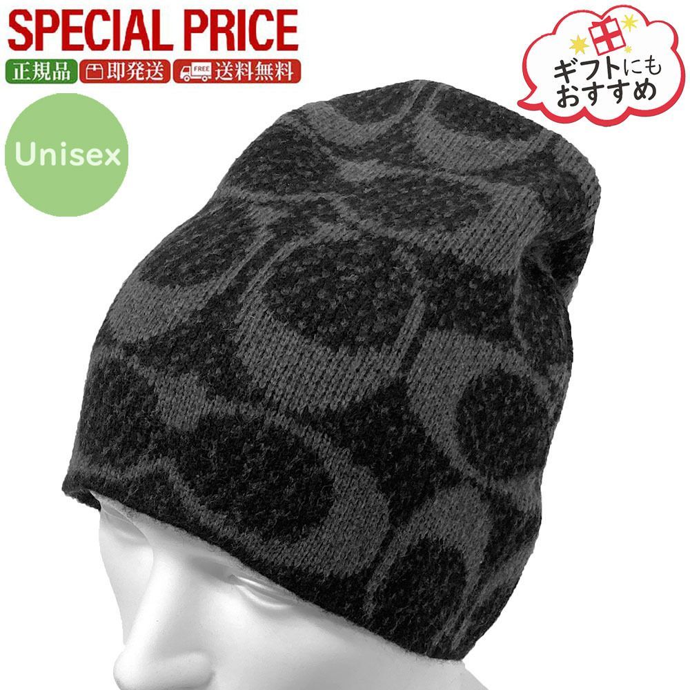 COACH コーチ CCT 78 BLACK ニット帽 ビーニー ユニセックス