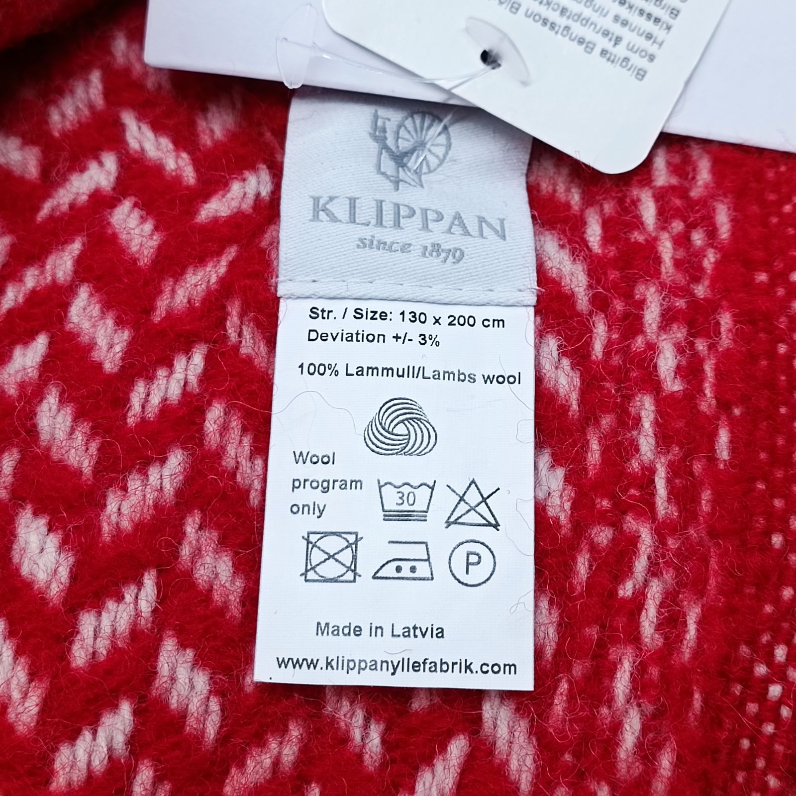 KLIPPAN 》 ☆未使用☆ クリッパン スローケット ポルカ レッド