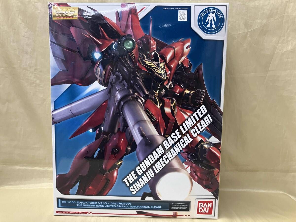 プラモデル バンダイ 1 100 MSN 06 S シナンジュ メカニカルクリア MG 機動戦士ガンダムUC ガンダムベース ランナー袋なし