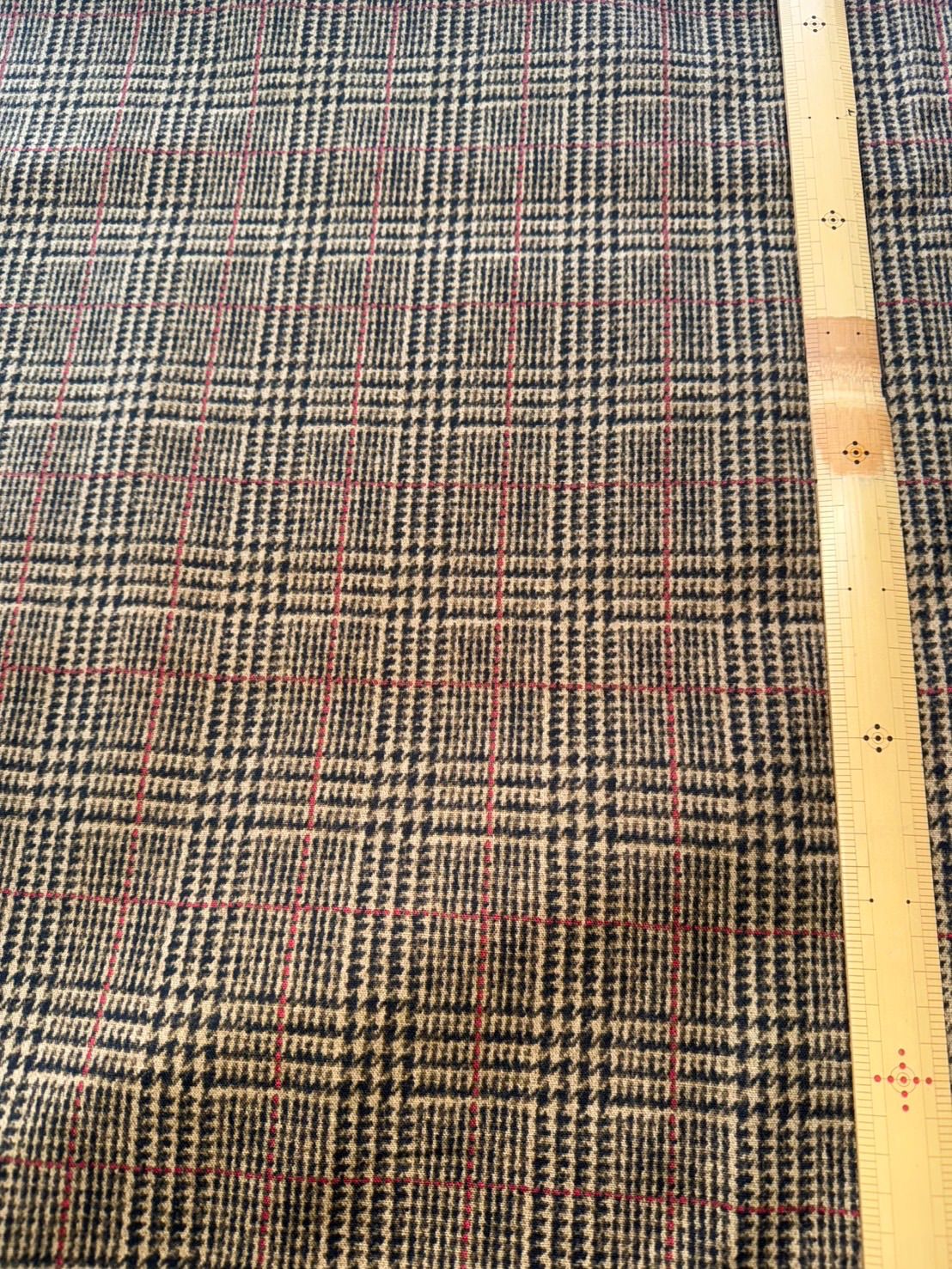 チェック柄 綿麻起毛生地 2mカットクロス CR-00039 - メルカリ