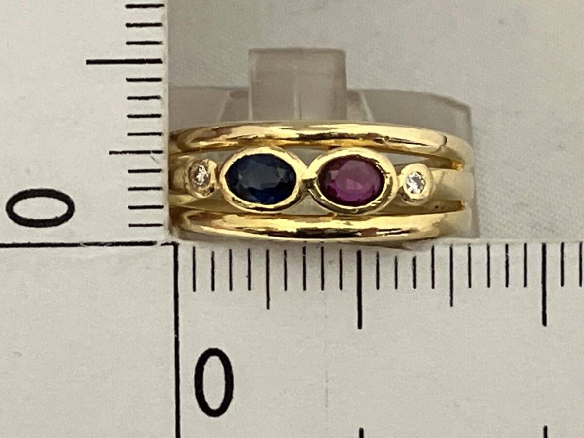 デザインリング K18 9.5号 総重量約3.5g - メルカリ