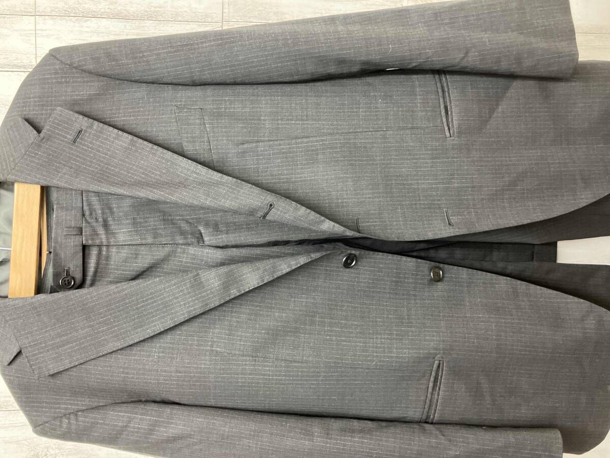 その他ジャケットセットアップストライプHPT 012 ウエスト45㎝ 股上23㎝ 股下76㎝ 裾幅20㎝