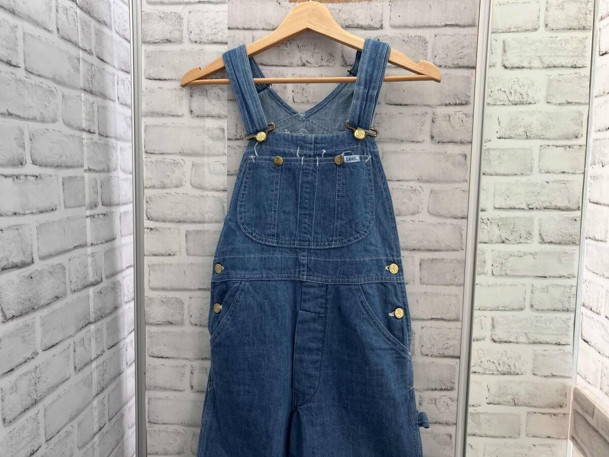 Lee S相当 ブルー デニム オーバーオール 70 s ビンテージ リー