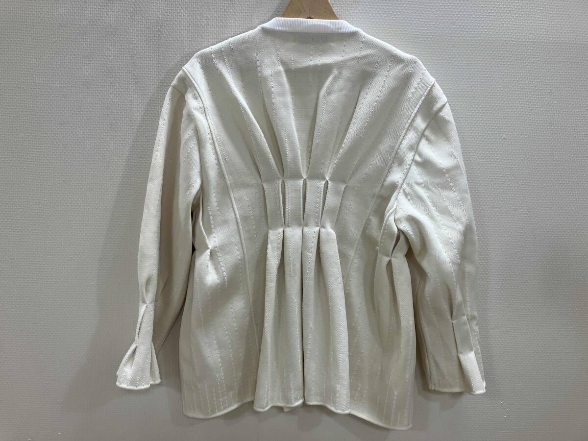 malamute デザインカーディガン デザインカーデ カーデ オフ白 1 春