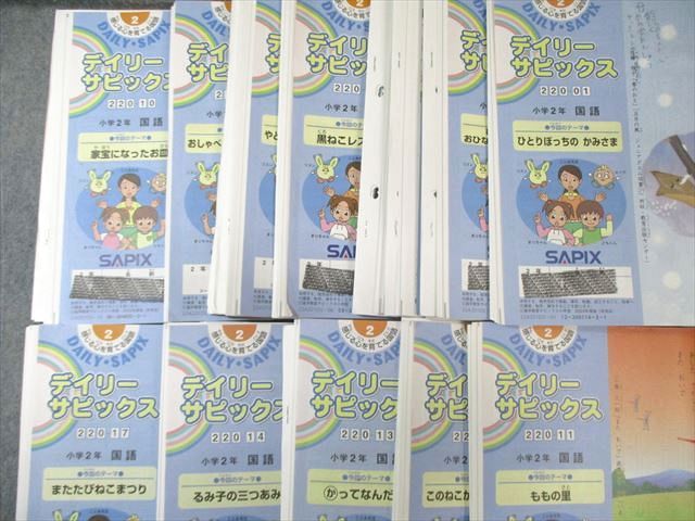 SAPIX 小2 デイリーサピックス(220-01～17) 国語 【計17回分】 通年