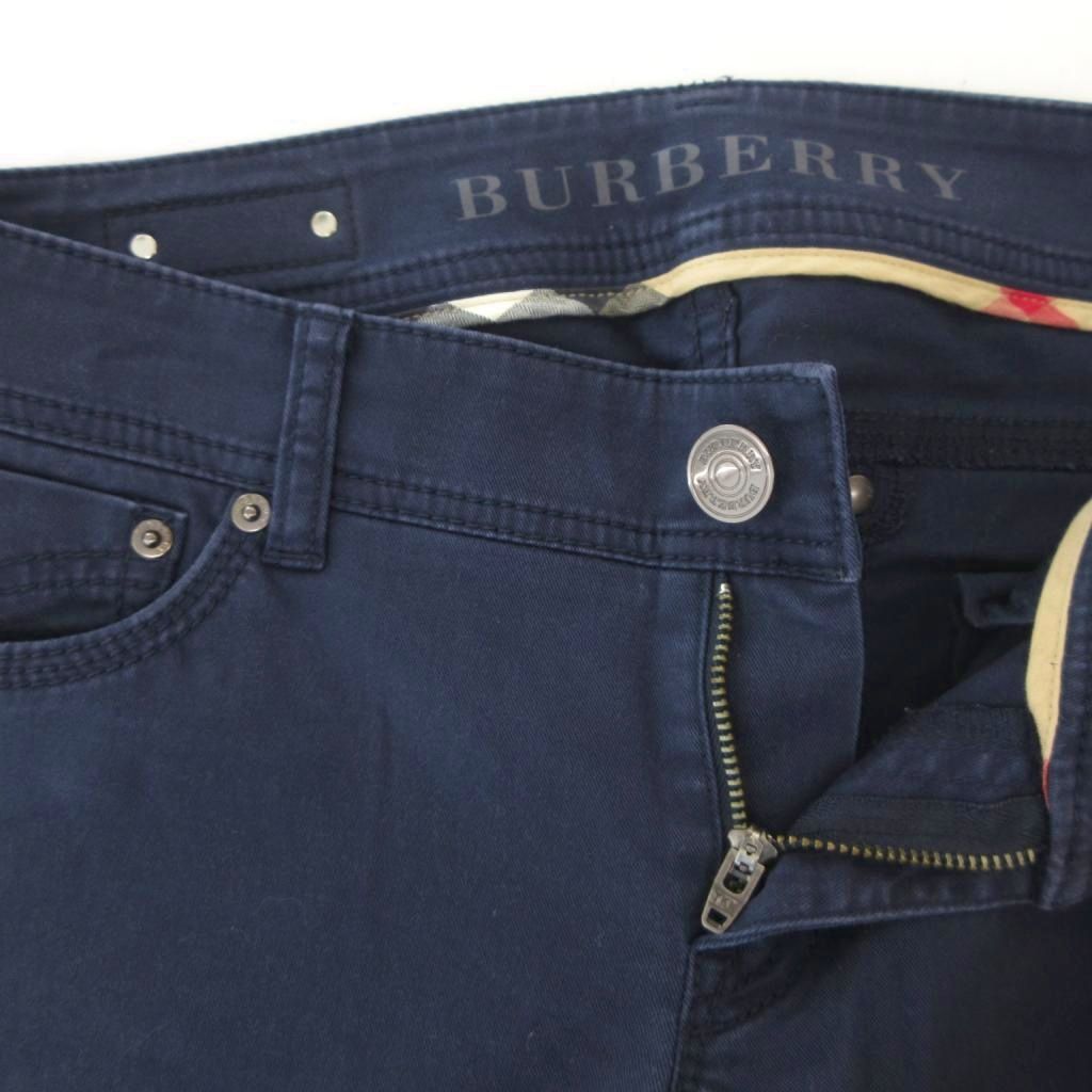 【美品】バーバリーロンドン　パンツセットアップ　濃紺　ノバチェック　38 バーバリー ロンドン BURBERRY LONDON スキニーパンツ ノバチェック