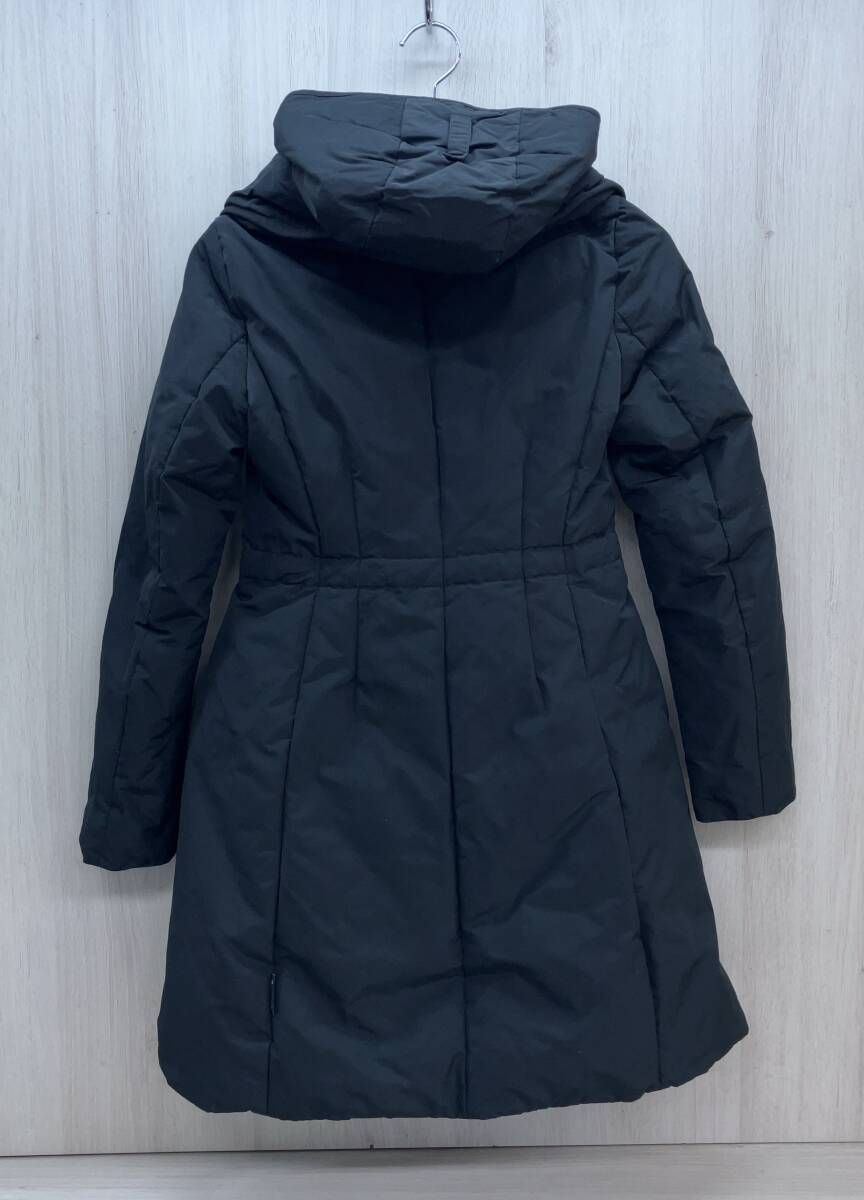 MONCLER モンクレール ダウンコート 57455 表記サイズ 00 ブラック 黒 スレ汚れ等あり フード取り外し可 レディース