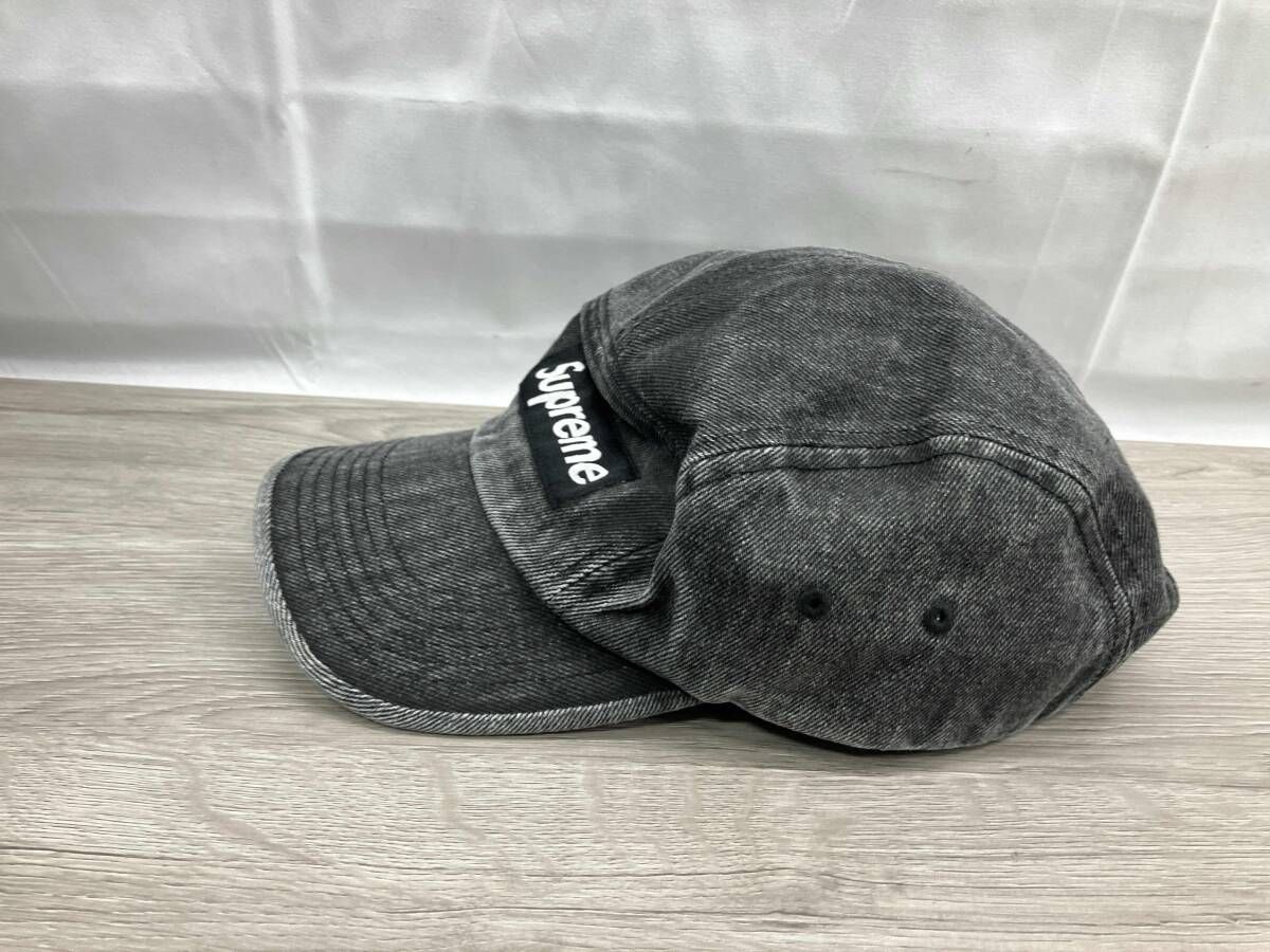 帽子 Supreme Coated Denim Camp Cap Black 24SS Supreme キャップ 24SS Coated Denim Camp Cap 'Black' - メルカリ