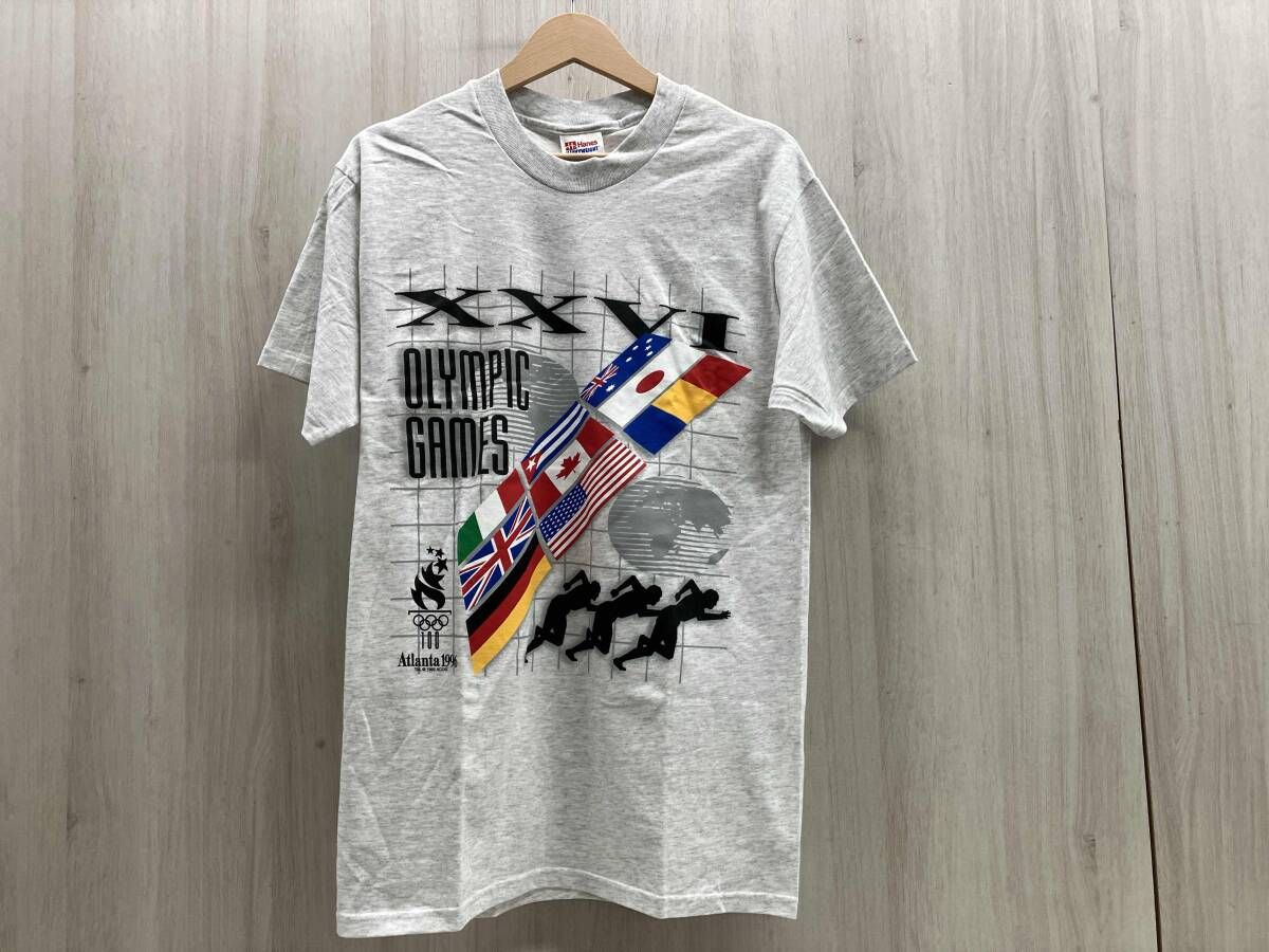 HANES ヘインズ 古着 ATLANTA 1996 半袖Tシャツ Mサイズ グレー系