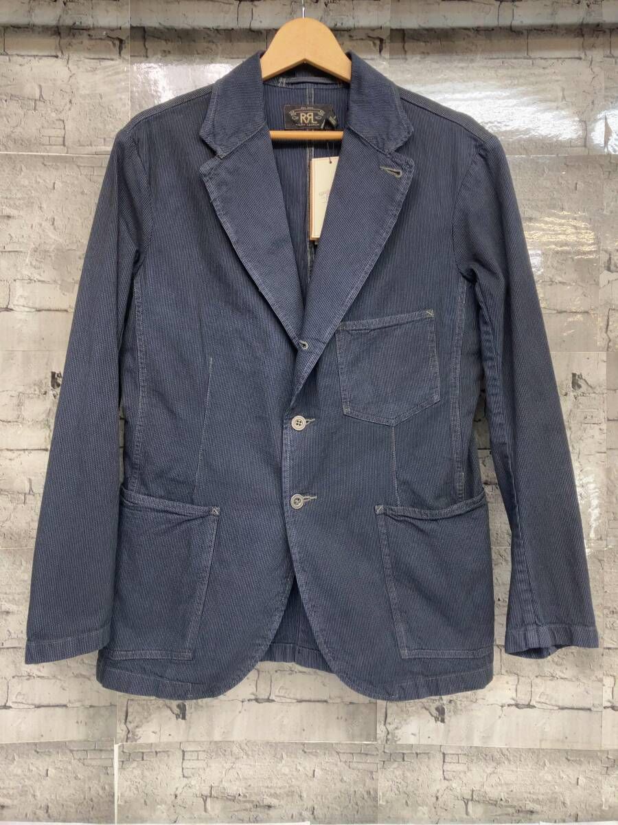 RRL RALPH LAUREN ダブルアールエルラルフローレン テーラードジャケット インディゴストライプル サイズS ネイビー