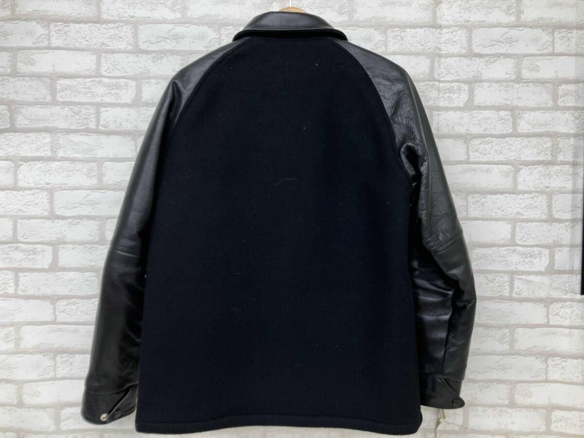 THE CALEE キャリー スタジャン レザー ウール ブラック メンズ L 日本