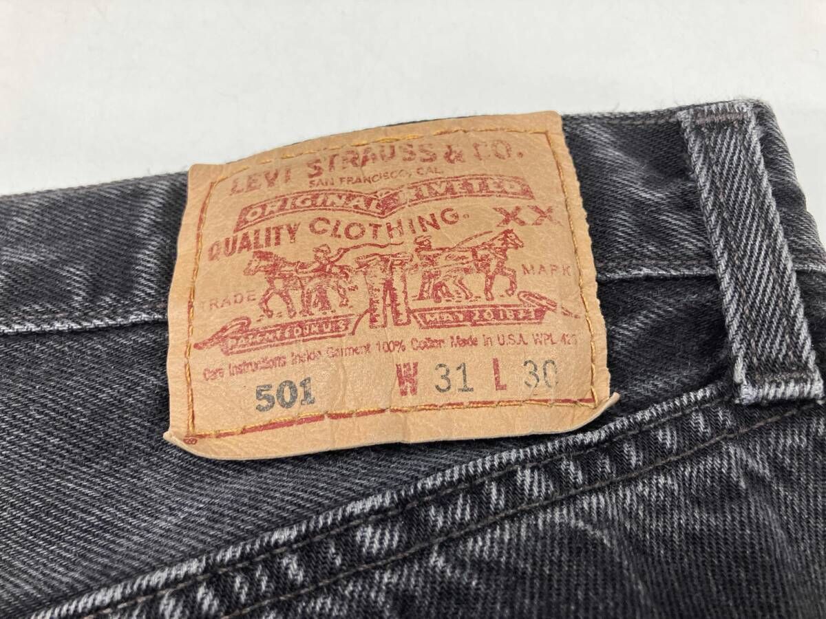  LEVI S リーバイス 1990 501 後染めブラック デニムパンツ アメリカ製 Made in USA アメカジ 古着 ヴィンテージ サイズW 31 L 30 その他 デニム ジーンズ