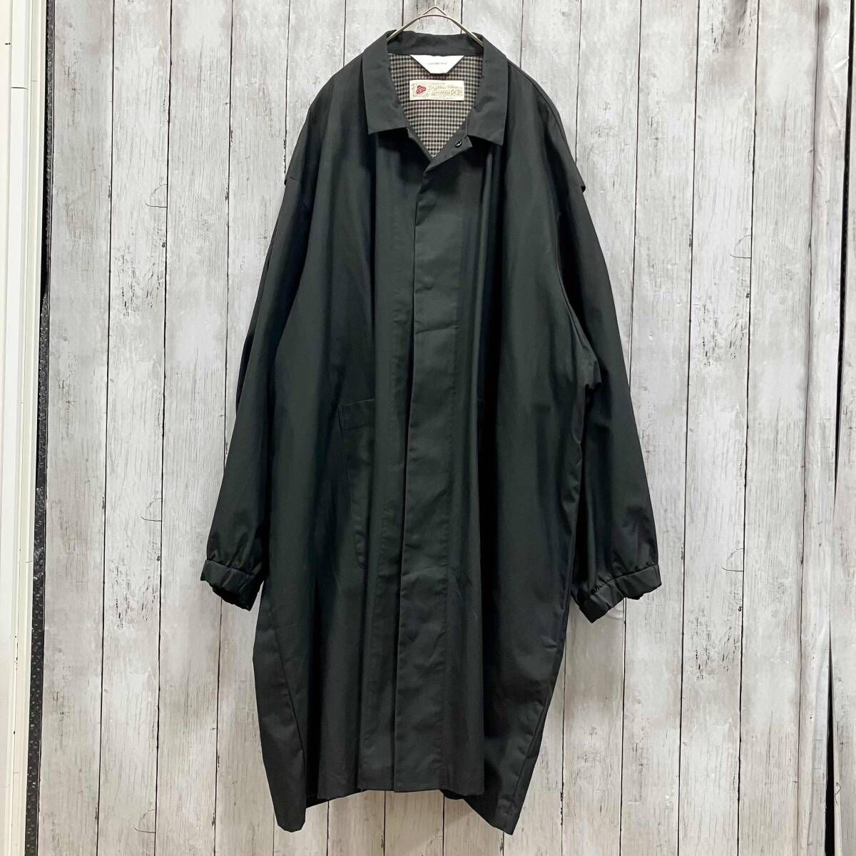 wonder land その他コート 20 AM Wacoat British Millerain コットン MADE IN JAPAN BLACK ワンダーランド
