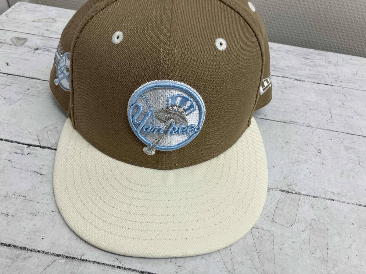 ERAキャップヤンキース 朝岡周コラボ ベージュ