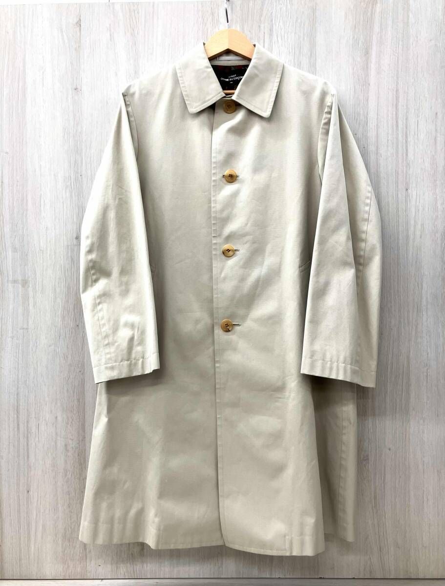 TRICOT COMME des GARCONS トリココムデギャルソン コート TC 04004 M コットンステンカラーコート 2000年製 ベージュ Mサイズ