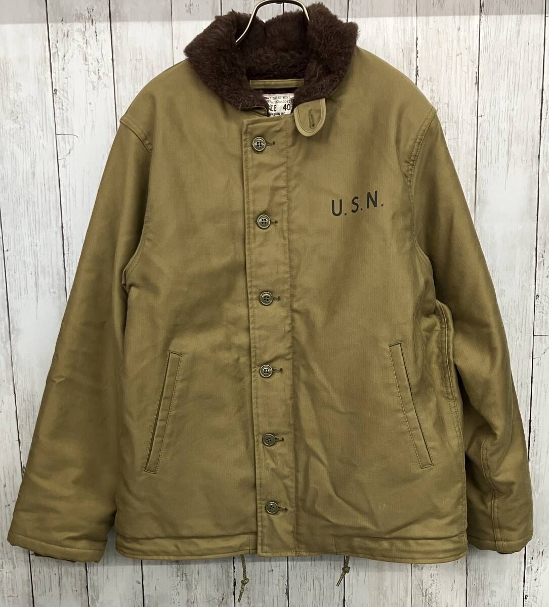 HOUSTON 51131 ALPACA N 1 DECK JACKET ヒューストン アルパカデッキジャケット アルパカウール size 40