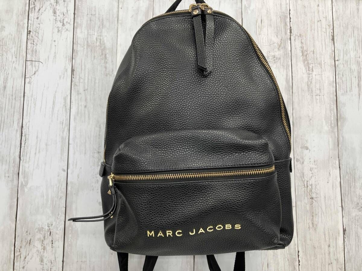 MARC JACOBS バッグパック マークジェイコブス リュックサック ブラック ゴールドロゴ