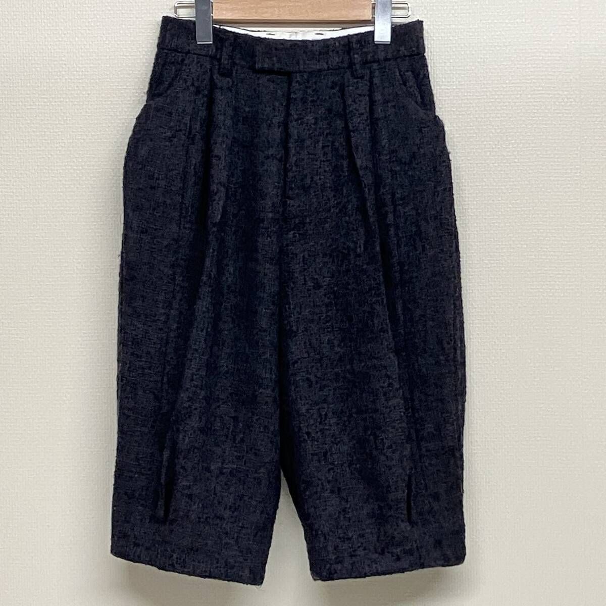 FUMIKA_UCHIDA BOUCLE HIP BELTED 2 INTUCK フミカウチダ ブルマースラックス ハーフパンツ FU M PT 001 サイズ34