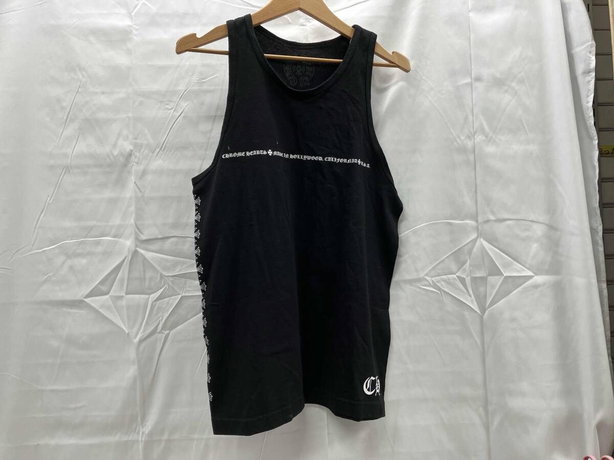 CHROME HEARTS タンクトップ ノースリーブ 2212 304 1513 ブラック Sサイズ
