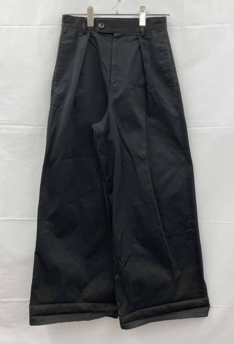 GEN IZAWA ゲンイザワ スラックスパンツ 綿 日本製 S ブラック 通年