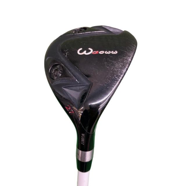 Waoww RV 555 ブラック 27° ユーティリティ UT 特注シャフト フレックスR メンズ 男性用 右利き 右用 Cランク ゴルフクラブ