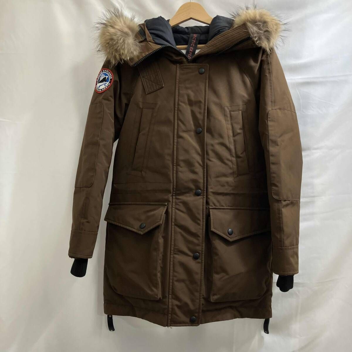 ARCTIC EXPLORER アークティック エクスプローラー ダウンコート RUSSIAN NORTH サイズL ブラウン