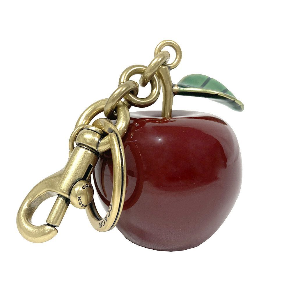 COACH コーチ CY 399 B 4 L 38 バッグチャーム アップル キーホルダー