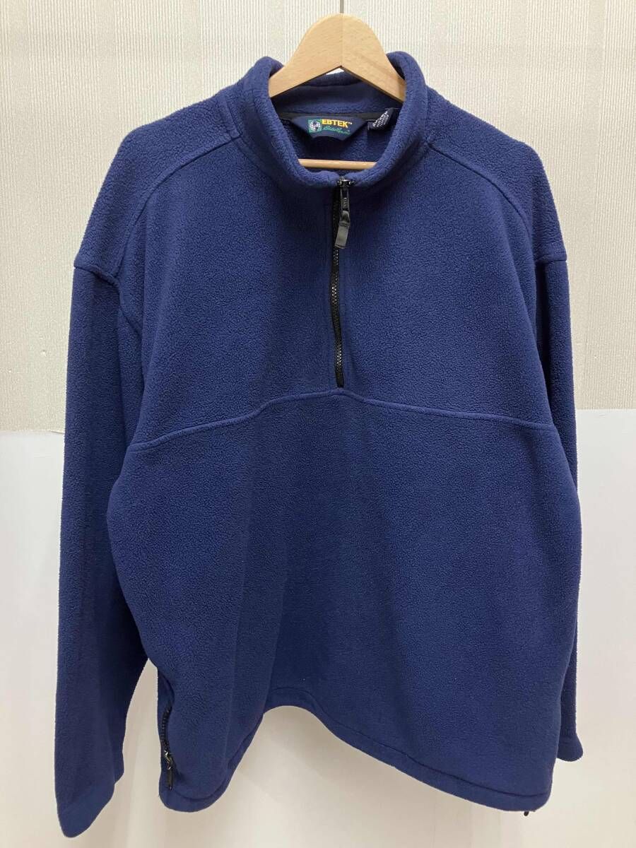 Eddie Bauer エディー バウアー メンズ ハーフジップジャケット ネイビー Lサイズ