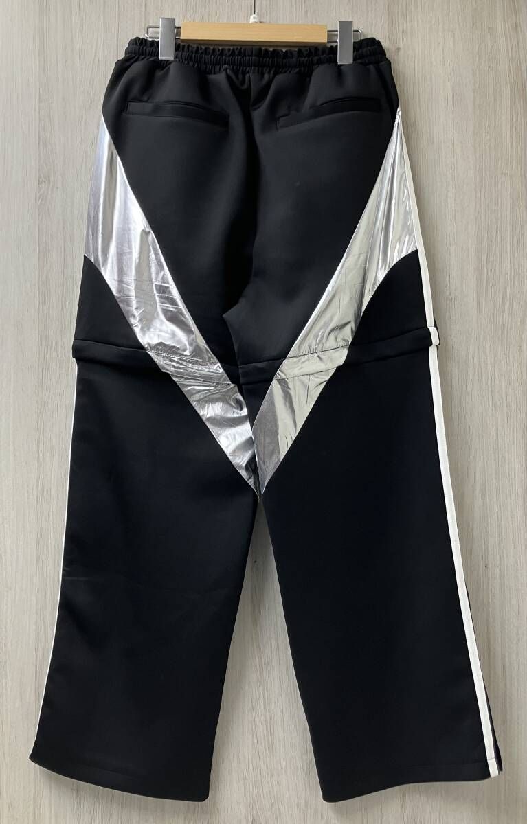REFLEM レフレム 2 WAY切替 メタリック ジャージパンツ フリーサイズ ブラック シルバー
