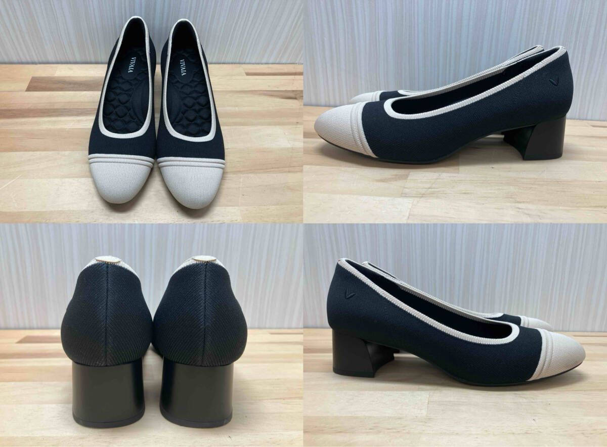 VIVAIA ヴィヴァイア Julie Pro ラウンドトゥチャンキーヒールパンプス